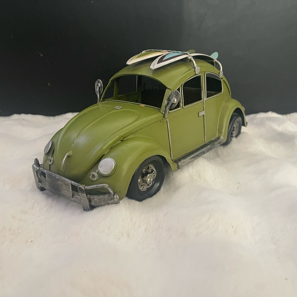 Vintage-Style Metal Bug Decor Model | Classic Display Piece